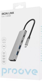 Proove Iron Link 5 in 1 HDMI (2*Type-C + 2*USB3.0 + HDMI)