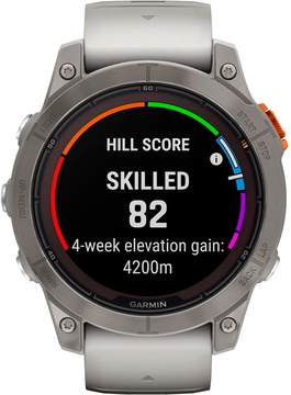 Garmin Fenix 7 Pro Sapphire Solar Titanium w. Fog Gray/Ember O. Band (010-02777-20/21)