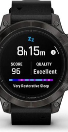 Garmin Epix Pro Gen 2 Sapphire 47mm Carbon G. DLC Tit. with B. Leather Band (010-02803-30)