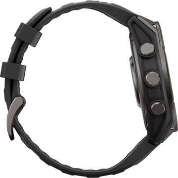 Garmin Fenix 9 47mm Carbon Gray DLC Titanium with Black Silicone Band (010-04762-10/11)