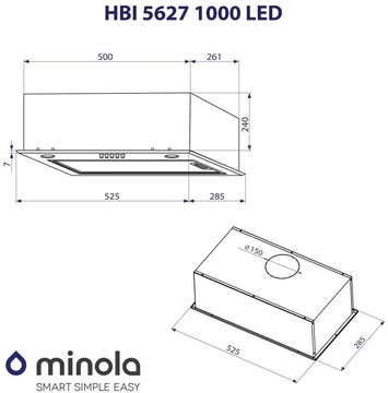 Minola HBI 5627 I 1000 LED