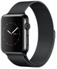 Apple Watch 38mm Series 2 Space Black Stainless Steel Case with Space Black Milanese Loop (MNPE2)