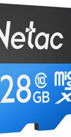 Netac 128 GB microSDXC Class 10 UHS-I + SD adapter NT02P500STN-128G-R