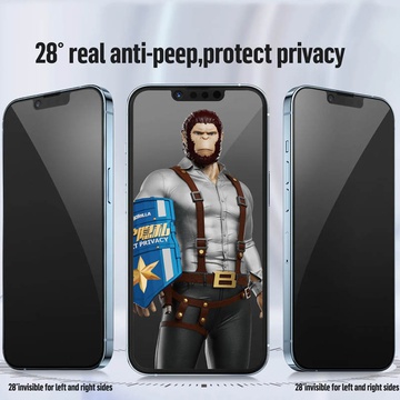 Blueo Full Cover Anti-Peep (Privacy) Glass for iPhone 17
