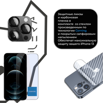 iLera Sapphire Deluxe+ Glass for iPhone 14 / 13