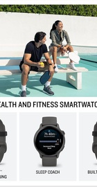 Garmin Vivoactive 6 Slate with Pebble Grey Band (010-02985-04)