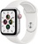 Apple Watch SE GPS + Cellular 44mm Silver Aluminum Case with White Sport Band (MYEM2)
