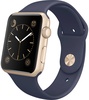 Apple Watch Sport 42mm Gold Aluminum Case with Midnight Blue Sport Band (MLC72)