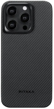 Pitaka MagEZ Case 4 Twill 600D for iPhone 15 Pro Black Grey (KI1501PA)