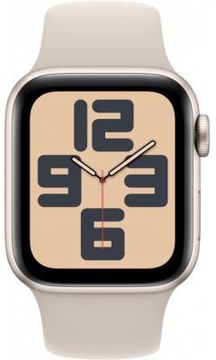 Apple Watch SE 2 GPS 40mm Starlight Aluminium Case with Starlight Sport Band S/M (MR9U3)
