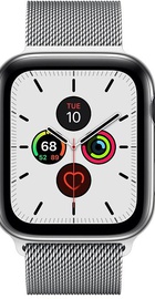 Apple Watch Series 5 GPS + Cellular 44mm Stainless Steel Case with Milanese Loop (MWW32, MWWG2)