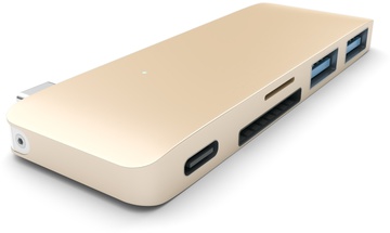 Satechi Type-C USB 3.0 Passthrough Hub Gold (ST-TCUPG)