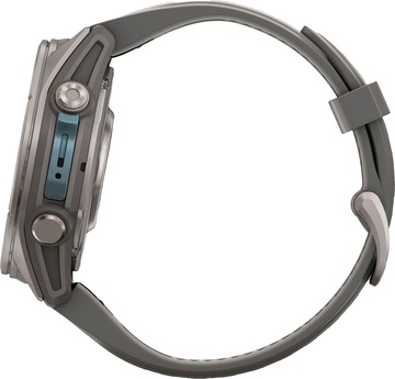 Garmin Fenix 9 43mm Titanium with Pebble Gray Silicone Band (010-04761-10/11)