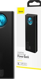 Baseus Amblight Digital Display Quick Charge 65W 30000mAh Black (PPLG-A01)