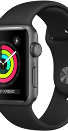 Apple Watch 42mm Series 3 GPS Space Gray Aluminum Case with Black Sport Band (MTF32)