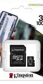Kingston Canvas Select Plus microSDHC (UHS-1) 32Gb class 10 А1 (R-100MB/s) (adapter SD) (SDCS2/32GB)