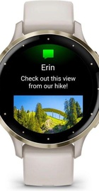 Garmin Venu 3S Soft Gold S. Steel Bezel with Ivory Case and S. Band (010-02785-04/54)