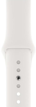 Apple Watch Series 5 GPS + Cellular 40mm Stainless Steel Case with White Sport Band (MWWR2, MWX42)