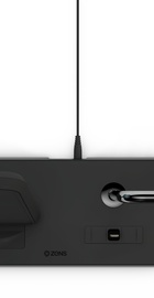 Zens Stand + Dock + Watch Aluminium Wireless Charger 10W Black (ZEDC07B/00)