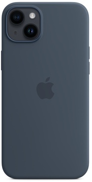 Apple iPhone 14 Plus Silicone Case with Magsafe Stormblue (high copy)