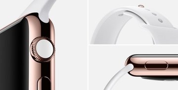 Apple Watch Edition 42mm 18-Karat Rose Gold Case with White Sport Band (MJ4A2)