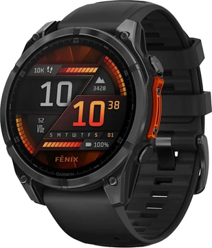 Garmin Fenix 8 51mm AMOLED Slate Gray with Black Silicone Band (010-02905-00)
