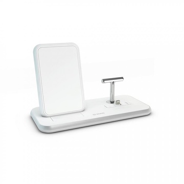 Zens Stand + Dock Aluminium Wireless Charger 10W White (ZEDC06W/00)