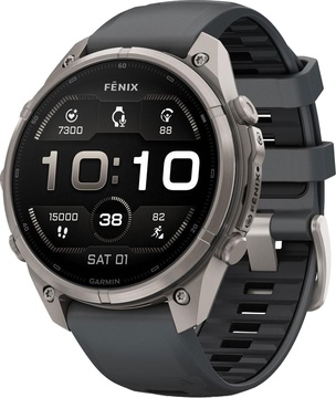 Garmin Fenix 9 Pro 47mm Titanium with Graphite/Black Silicone Band (010-04336-25/26)