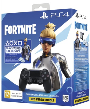 Sony DualShock 4 V2 Black + Fortnite