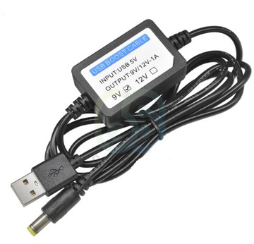 USB 5V to DC 9/12v 1.3m