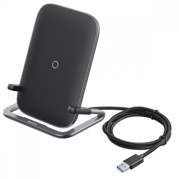 Baseus Rib Horizontal and Vertical Wireless Charger Black (WXPG-01)