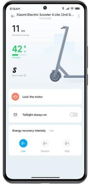 Xiaomi Mi Electric Scooter 4 Lite Gen2 Black