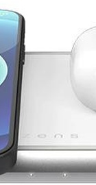 Zens Dual Aluminium Wireless Charger White with 30W USB-C PD Wall Charger (ZEDC10W/00)