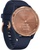 Garmin Vivomove 3s Rose Gold Stainless Steel Bezel w. Navy and Silicone B. (010-02238-03)