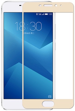 Simple Case 3D Glass for Meizu M5 Gold