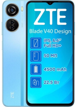 ZTE Blade V40 Design 6/128GB Blue (UA)