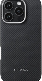 Pitaka Ultra-Slim Case Twill 600D for iPhone 16 Pro - Black/Grey (KI1601PA)