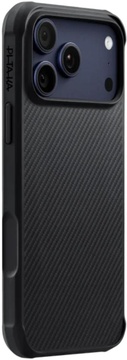 Pitaka Aramid ProGuard Case for iPhone 17 Pro Max 600D Black/Grey [Twill] (KI1701MGPM)