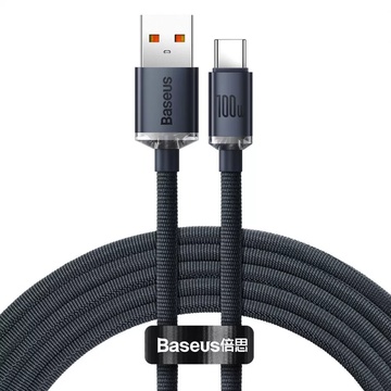 Baseus Crystal Shine Series Fast Charging Type-C 100W (2m) Grey