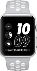 Apple Watch Nike+ 42mm Series 2 Silver Aluminum Case with Flat Silver/White Nike Sport Band (MNNT2)
