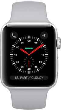 Apple Watch 38mm Series 3 GPS Silver Aluminum Case with Fog Sport Band (MQKU2)