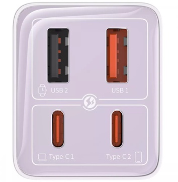 Baseus GaN6 Pro Fast Charger 2 Type-C + 2 USB 65W
