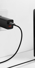 Baseus GaN2 Lite Quick Charger C+U 65W Black (CCGAN2L-B01)