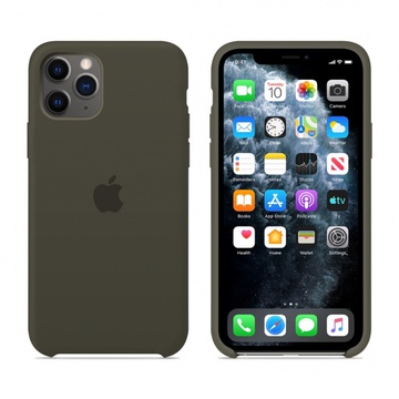 Apple iPhone 13 Pro Max Silicone Case Dark Olive (high copy)