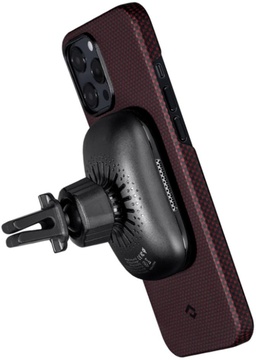 Pitaka MagEZ Case Plain for iPhone 12/12 Pro Black/Red (KI1204P)
