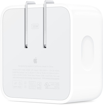 Apple 35W Dual USB-C Port Compact Power Adapter (MNWM3) LLA (амер. вилка)