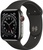 Apple Watch Series 6 GPS + Cellular 44mm Graphite Stainless Steel Case with Black Sport Band (M07Q3, M09H3)