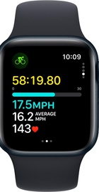 Apple Watch SE 2 GPS 40mm Midnight Aluminium Case with Midnight Sport Band M/L (MR9Y3)