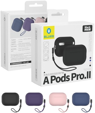 Blueo Liquid Silicone Case Airpods Pro 2 Black