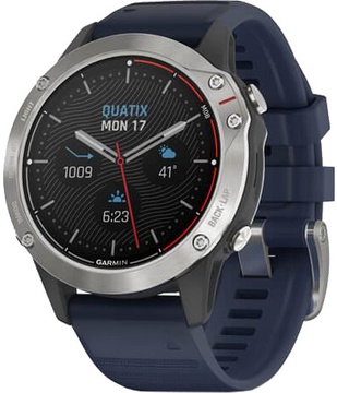 Garmin Quatix 6 Gray with Captain Blue Band (010-02158-90/010-02158-91) (UA)